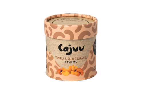 Vanilla and Salted Caramel Cashew Nuts Tube (100g)